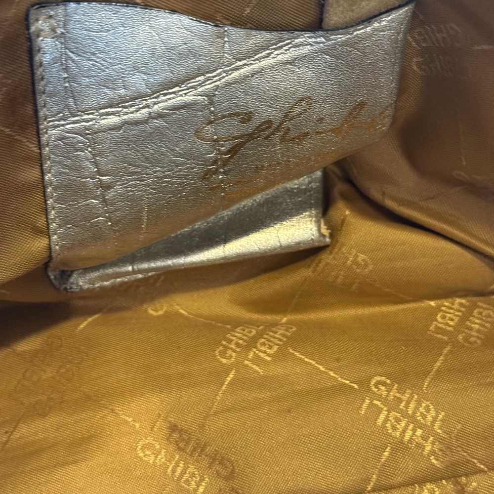 Ghibli Genuine Python Skin Handbag Italian Designer Tan - Picture 15 of 16